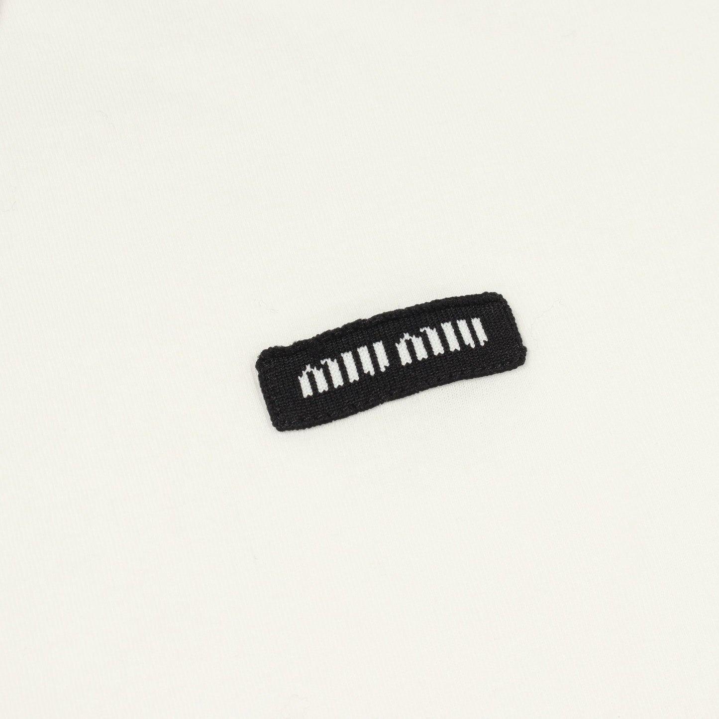 長袖 ポロシャツ コットン ホワイト ミュウミュウ トップス miu miu