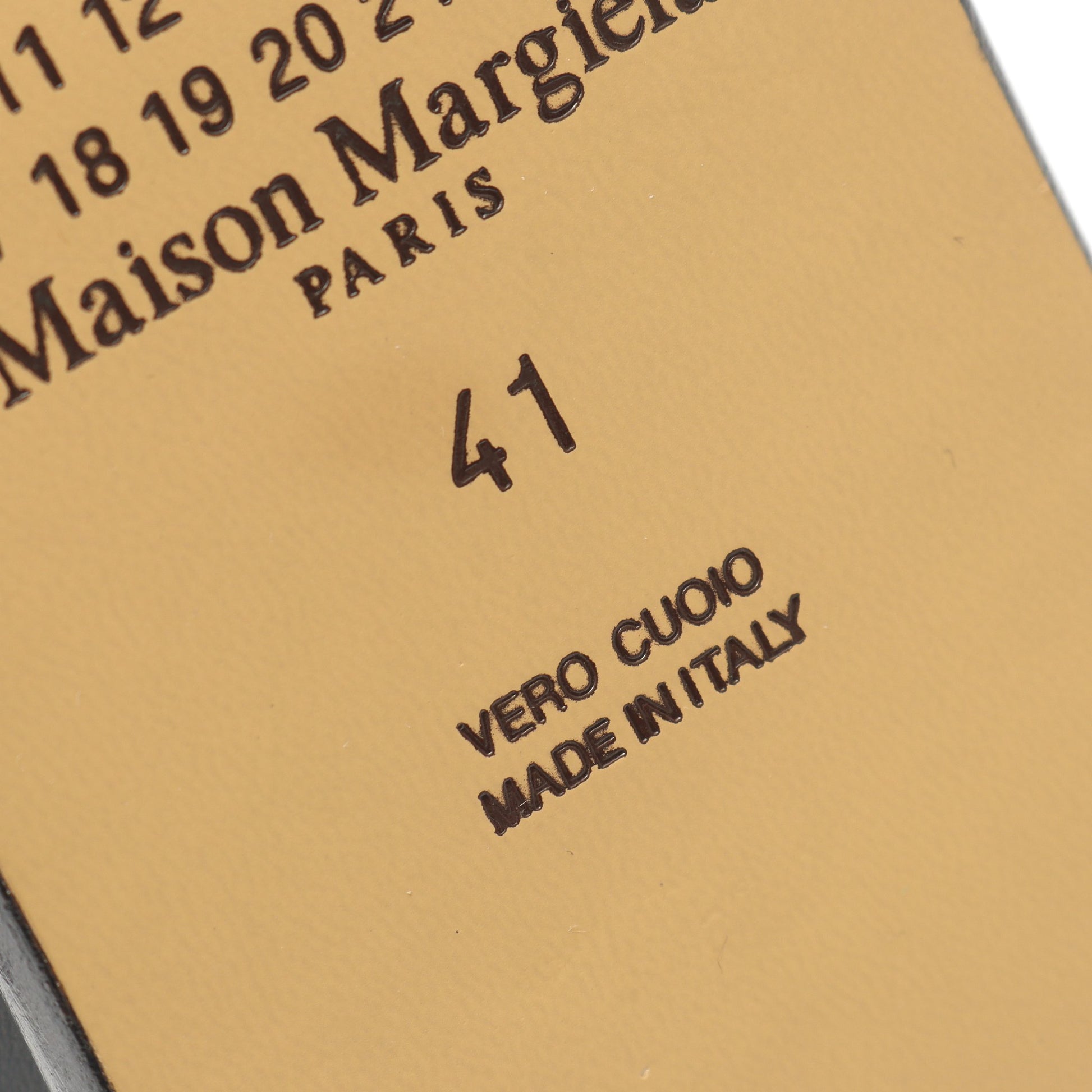 TABI タビ ドレスシューズ レザー ブラック メゾンマルジェラ22 シューズ Maison Margiela 22