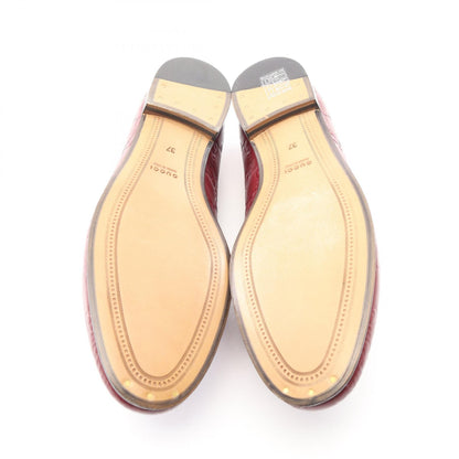 ヨルダーン グッチシマ ホースビット ローファー レザー ボルドー グッチ シューズ GUCCI