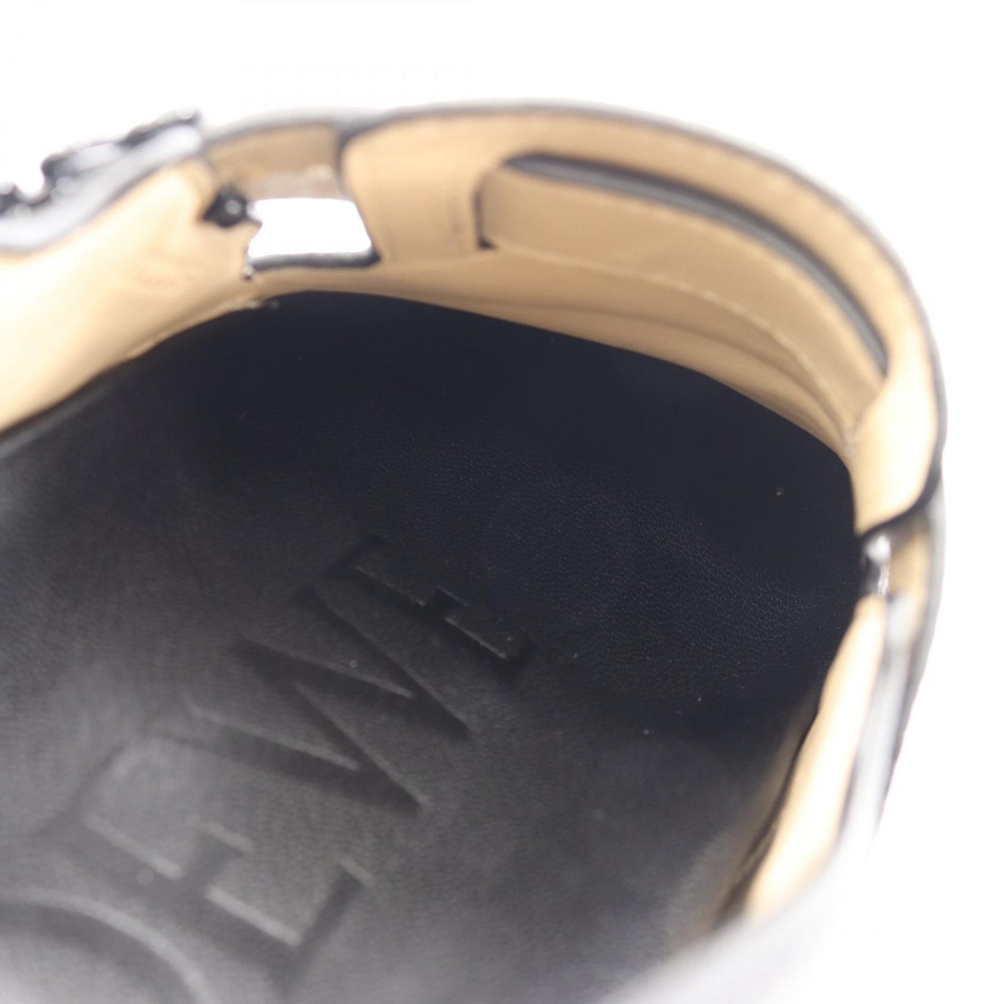 アナグラム サンダル レザー ブラック ロエベ シューズ LOEWE
