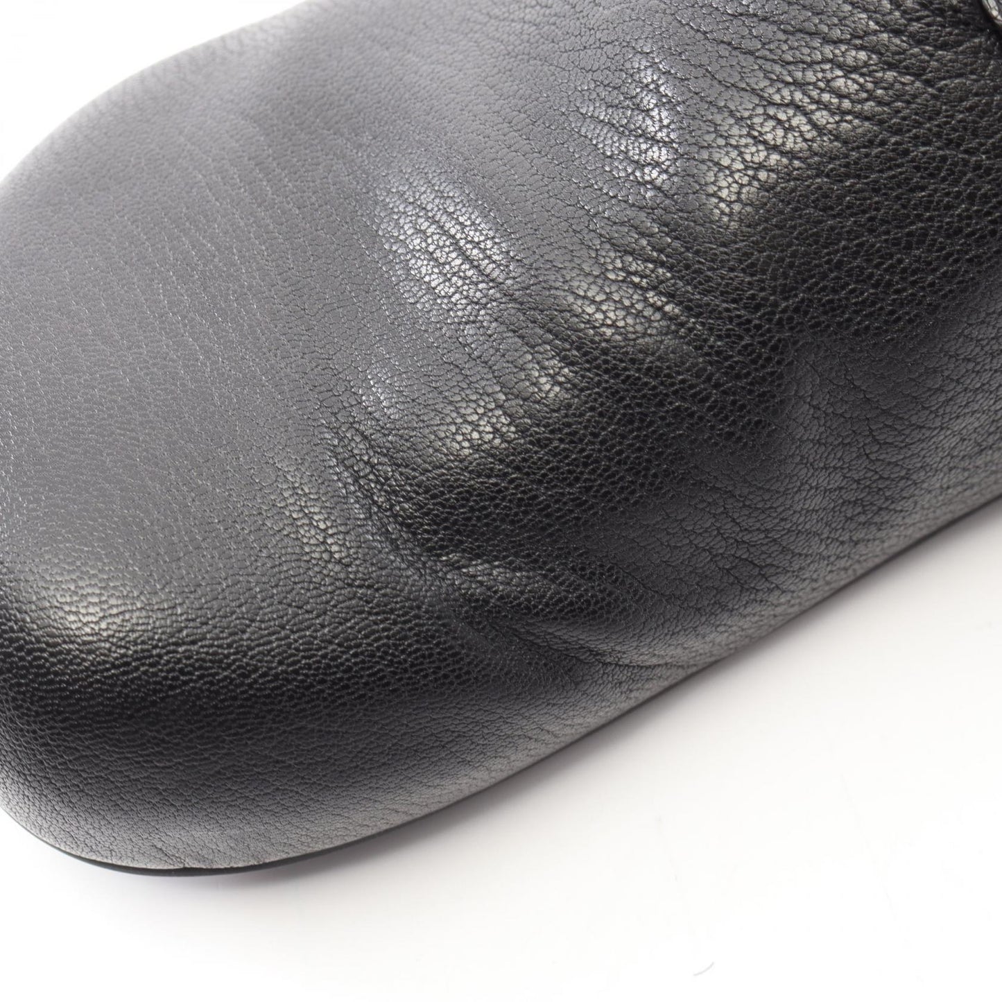 アナグラム サンダル レザー ブラック ロエベ シューズ LOEWE
