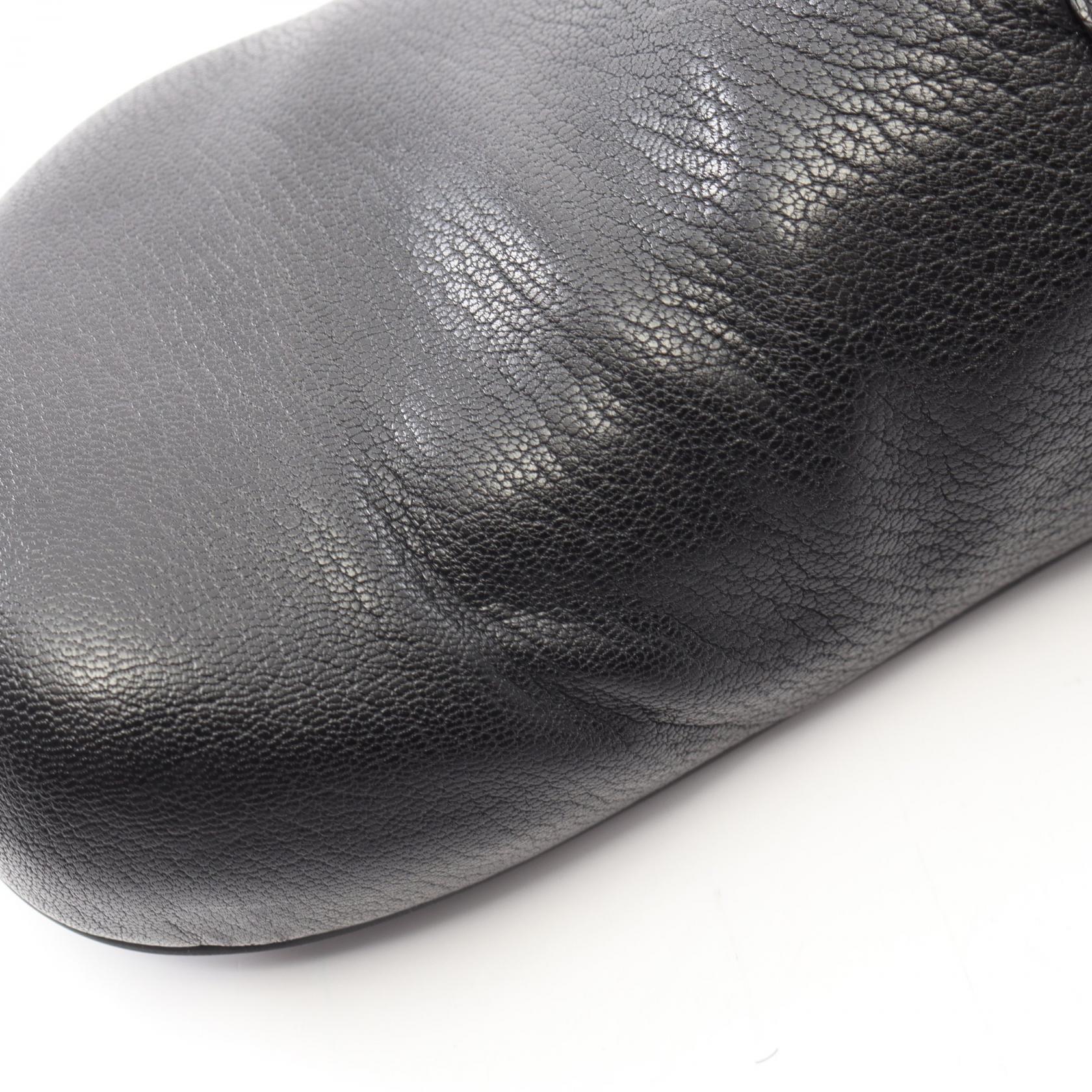 アナグラム サンダル レザー ブラック ロエベ シューズ LOEWE