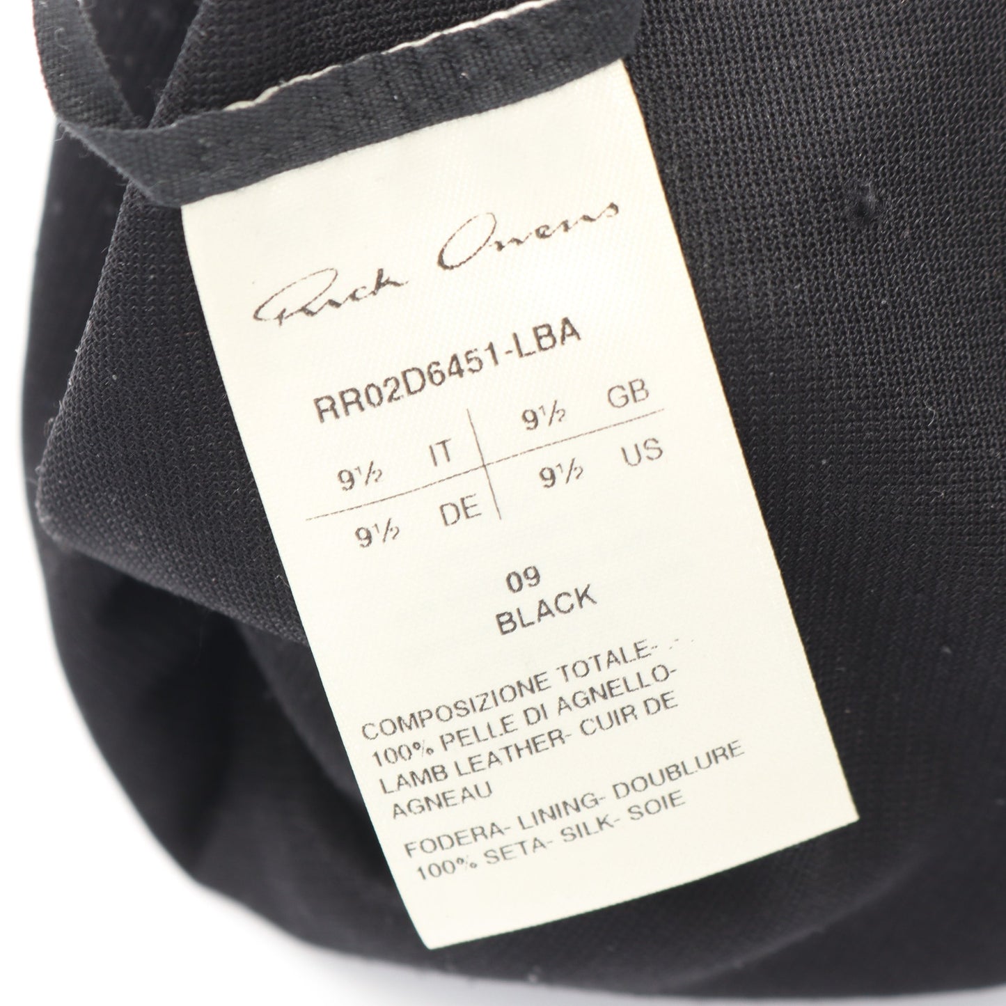 手袋 グローブ レザー ブラック リックオウエンス 財布・小物 Rick Owens