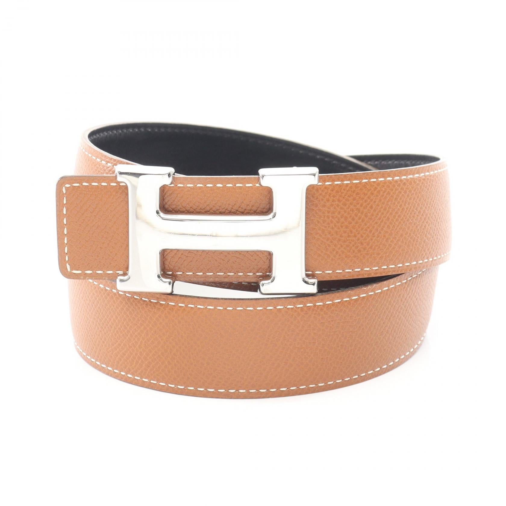 HERMES エルメス コンスタンス #65 リバーシブル ベルト クシュベル ブラウン 〇W刻印【中古】 コンスタンス Hベルト リバーシブル ベルト クシュベル ボックスカーフ