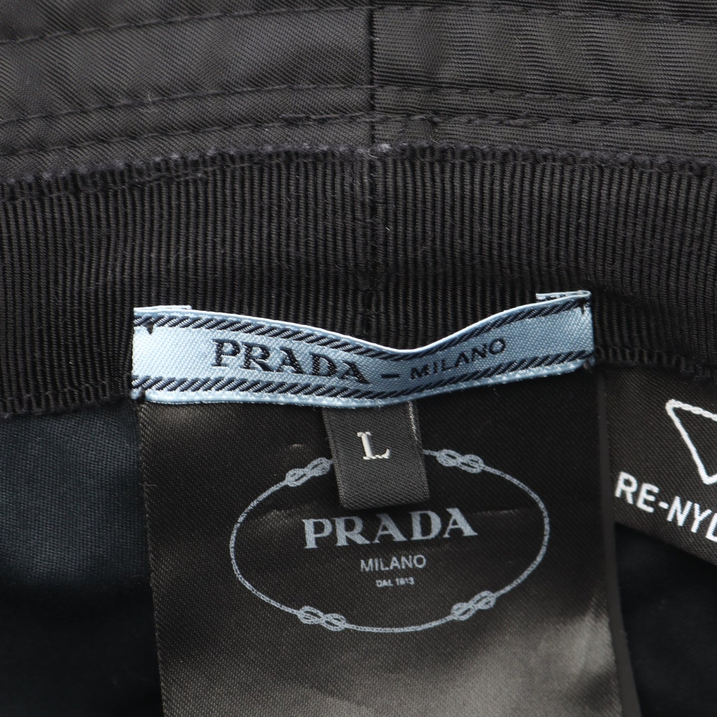 Re-Nylon トライアングルロゴ バケット バケット ハット ナイロン ブラック プラダ 財布・小物 PRADA