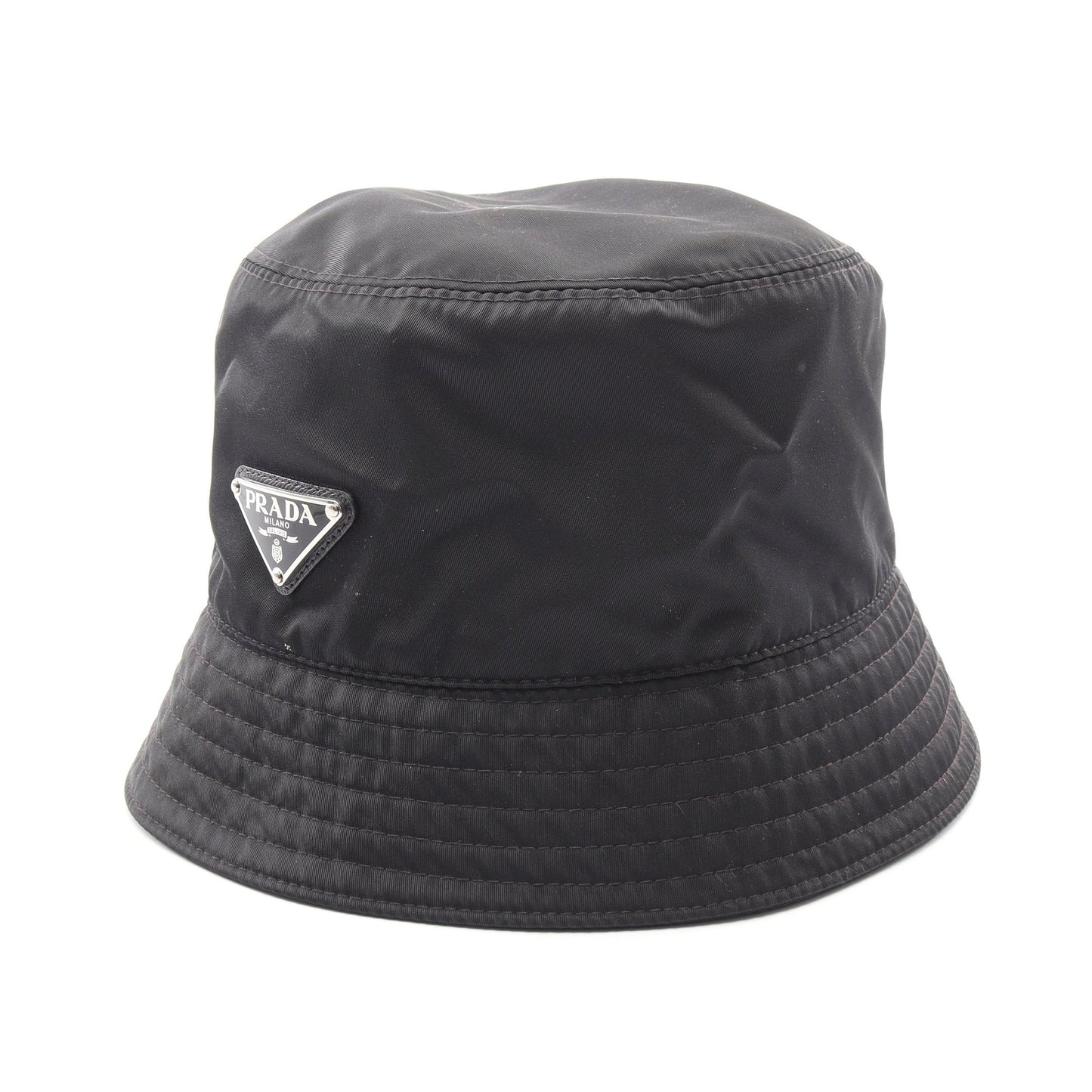 Re-Nylon トライアングルロゴ バケット バケット ハット ナイロン ブラック プラダ 財布・小物 PRADA