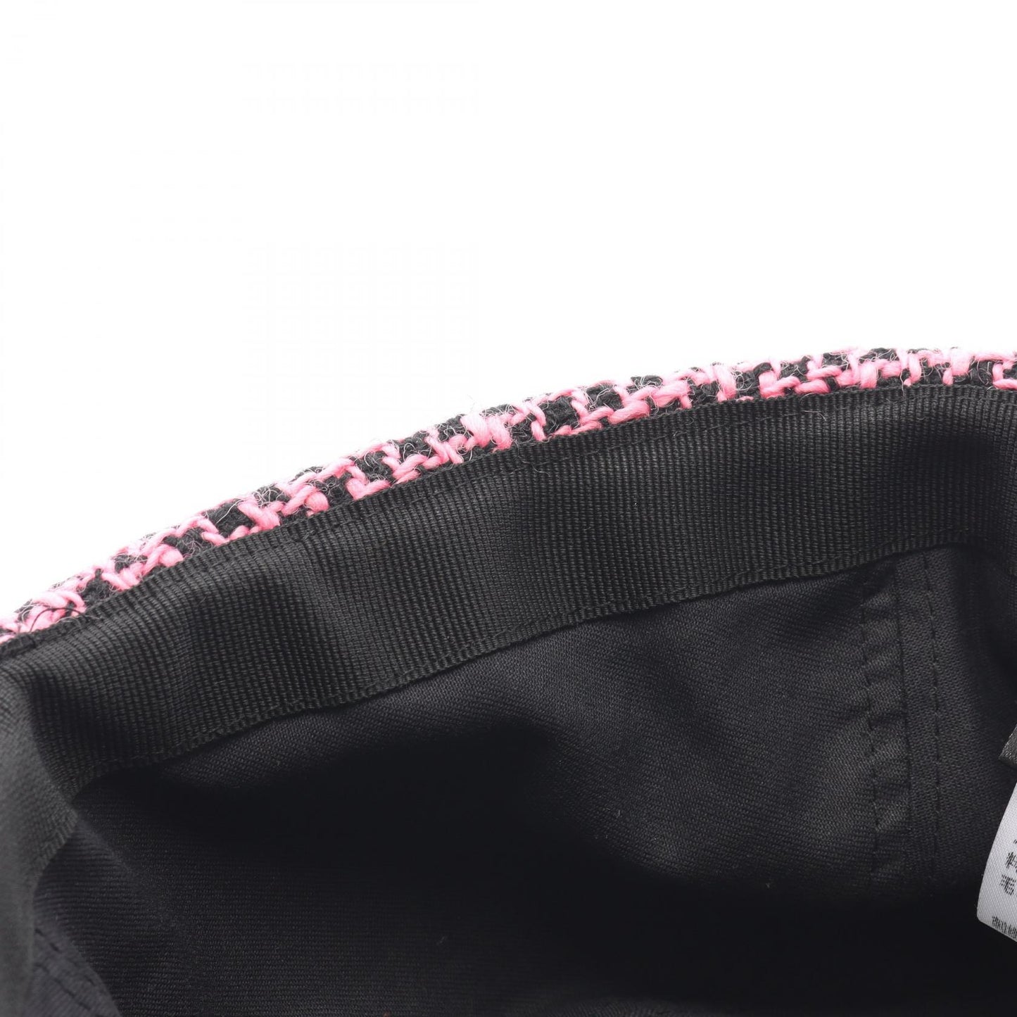 ココマーク ツイード コーデュロイ キャップ レーヨン コットン ブラック ピンク シャネル 財布・小物 CHANEL