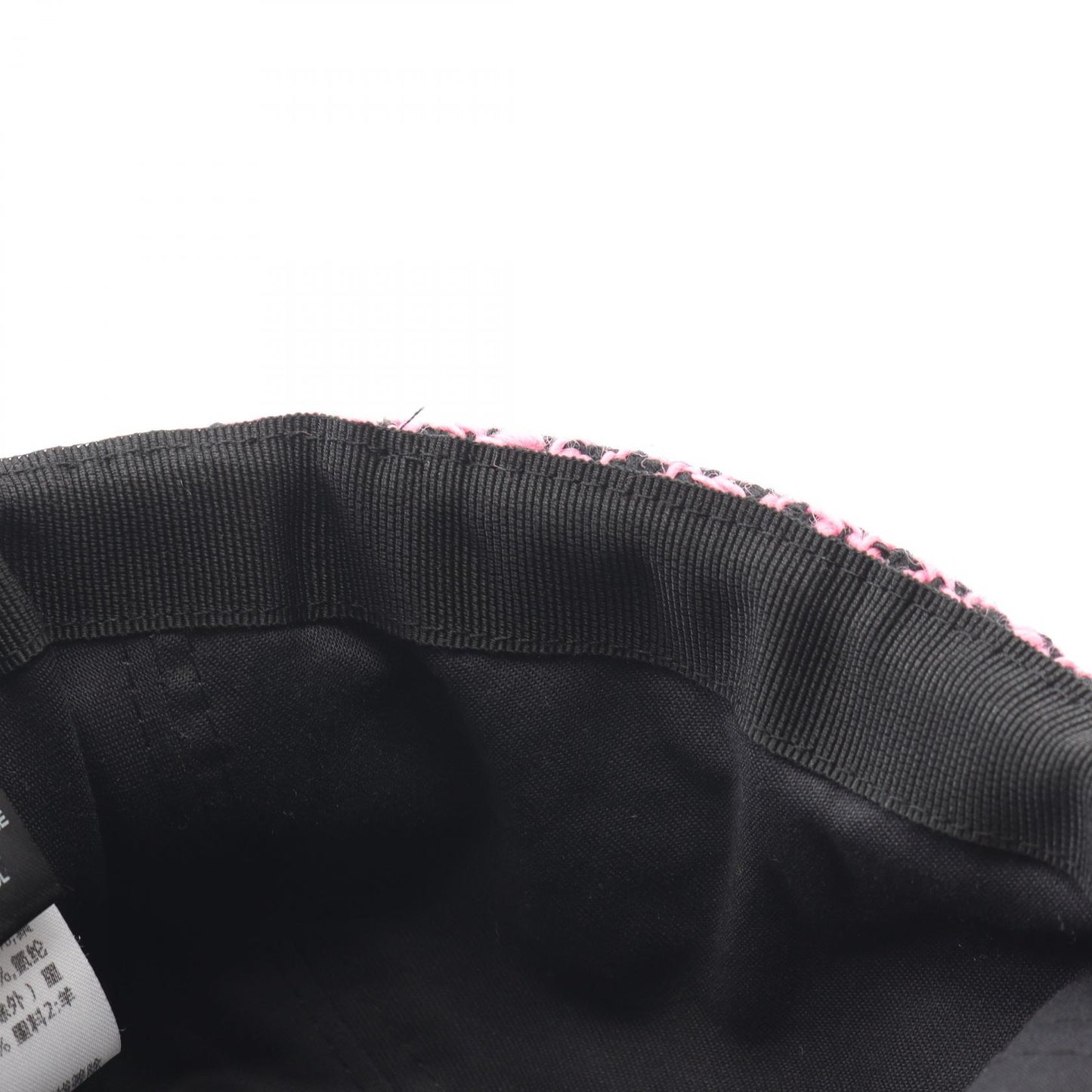 ココマーク ツイード コーデュロイ キャップ レーヨン コットン ブラック ピンク シャネル 財布・小物 CHANEL