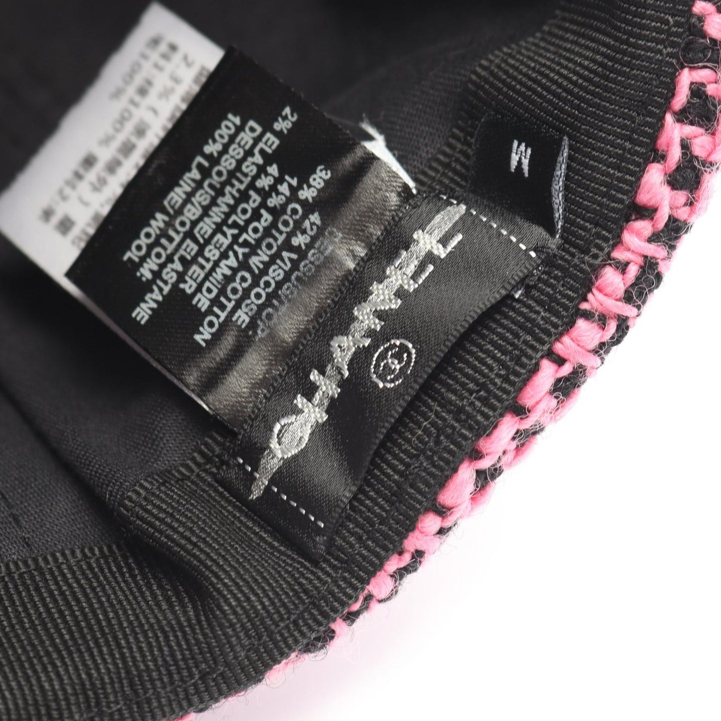 ココマーク ツイード コーデュロイ キャップ レーヨン コットン ブラック ピンク シャネル 財布・小物 CHANEL