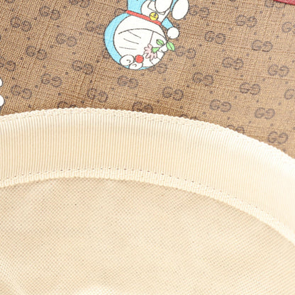 GUCCI × ドラえもん ハット PVC レザー ブラウン レッド マルチカラー グッチ 財布・小物 GUCCI