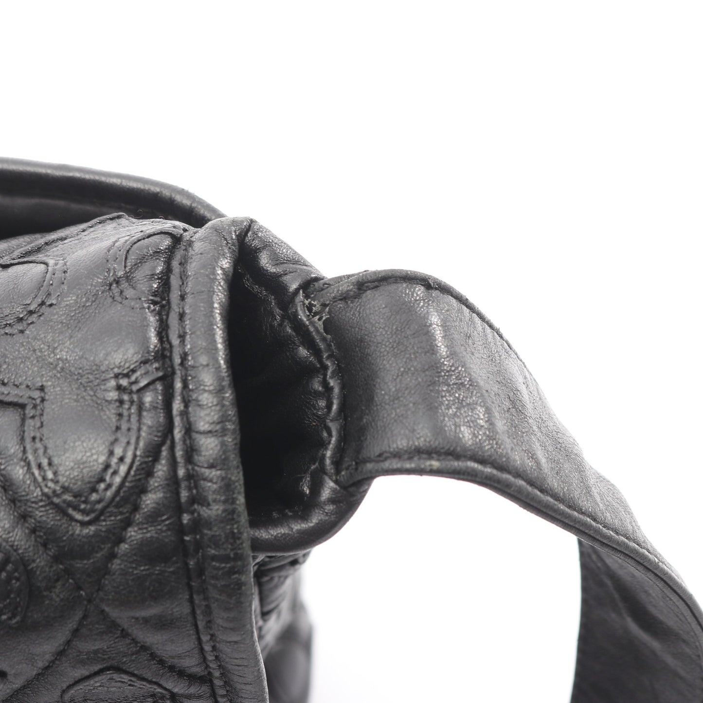 G BENDER セメタリーフレアキルティング ショルダーバッグ レザー ブラック クロムハーツ バッグ Chrome Hearts