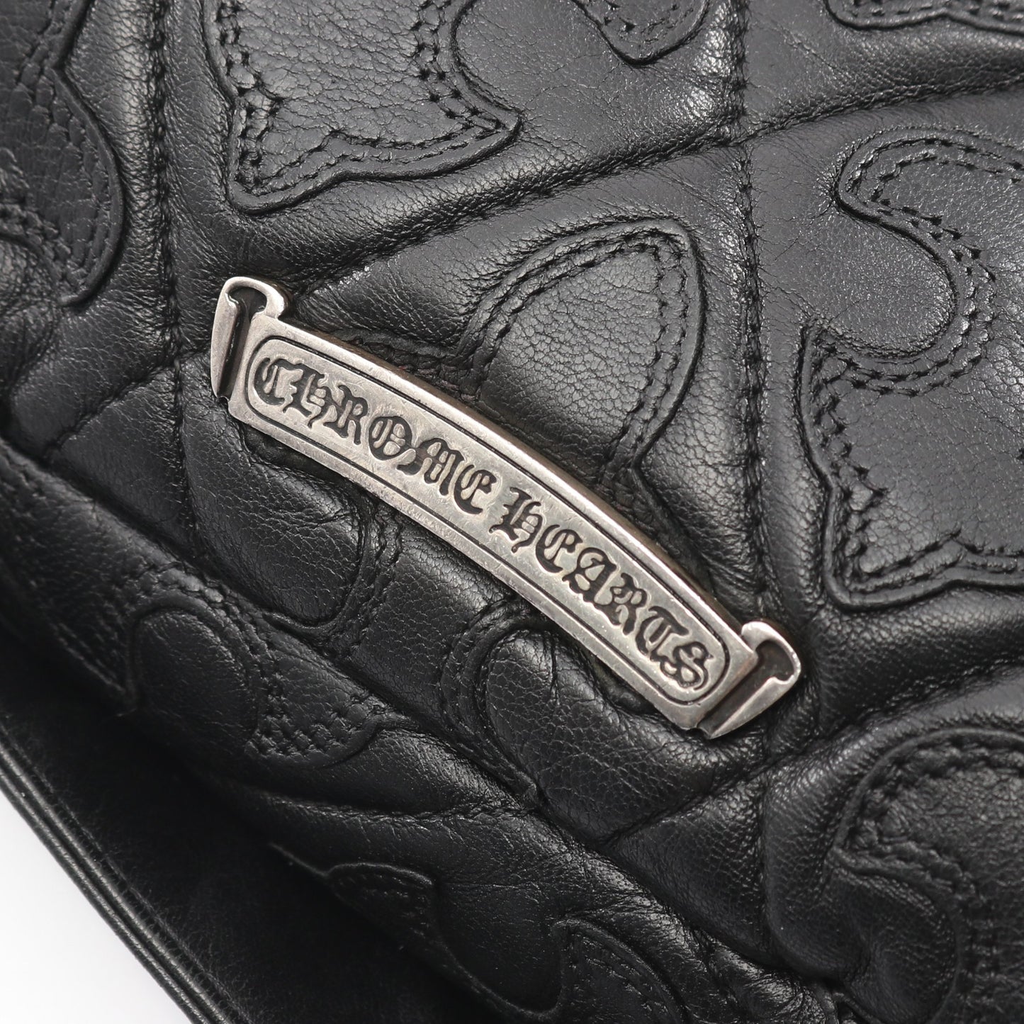 G BENDER セメタリーフレアキルティング ショルダーバッグ レザー ブラック クロムハーツ バッグ Chrome Hearts
