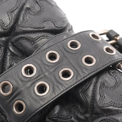 G BENDER セメタリーフレアキルティング ショルダーバッグ レザー ブラック クロムハーツ バッグ Chrome Hearts