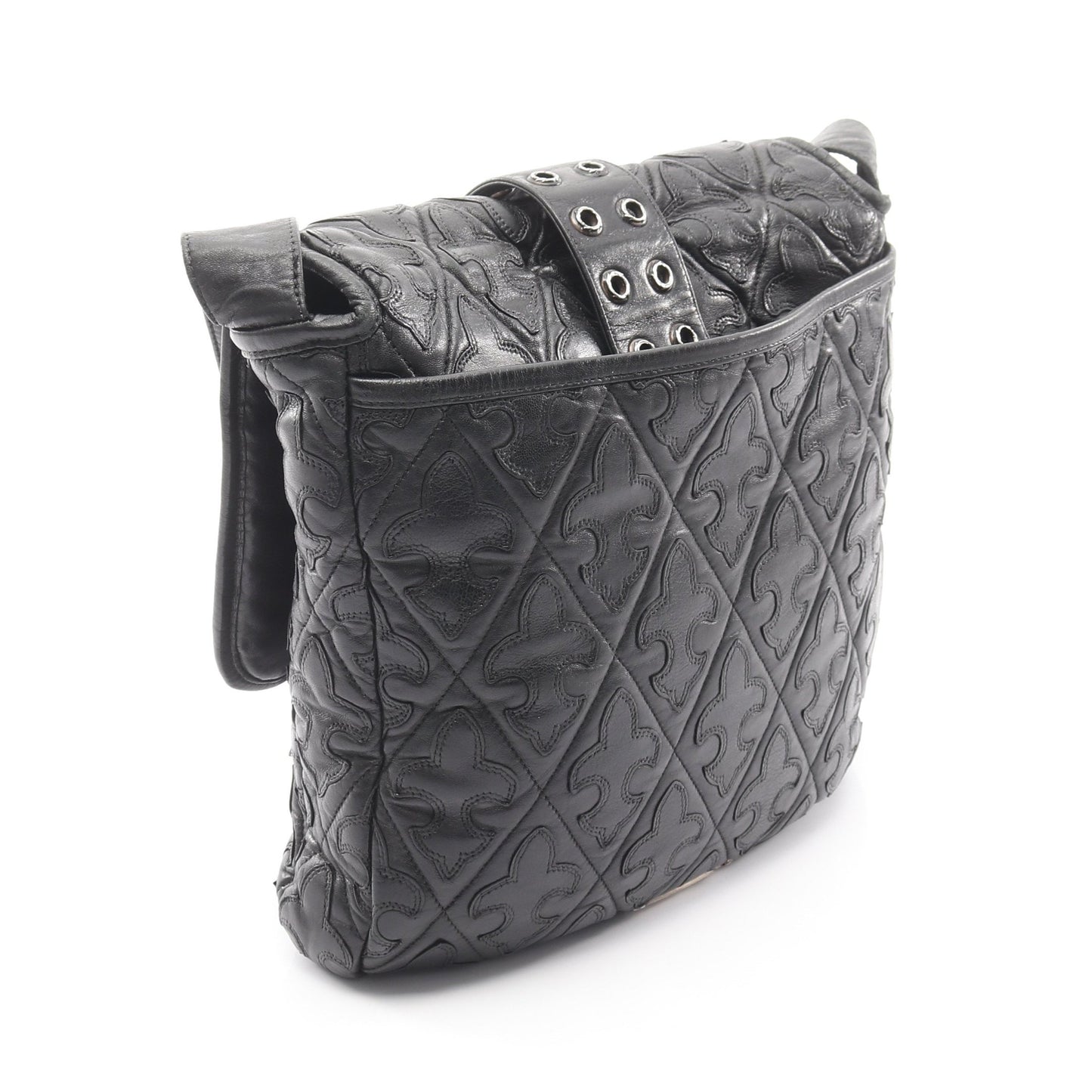G BENDER セメタリーフレアキルティング ショルダーバッグ レザー ブラック クロムハーツ バッグ Chrome Hearts
