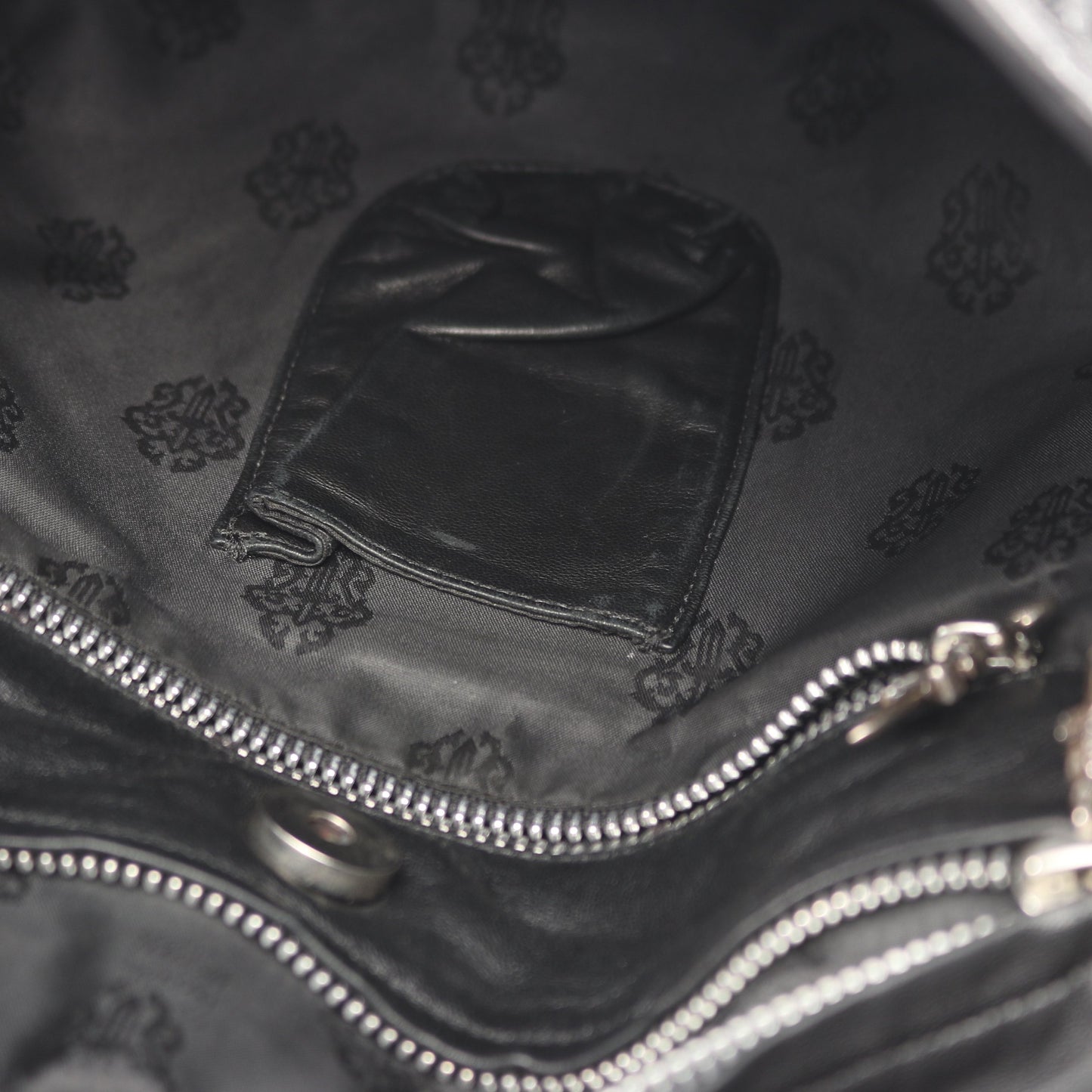 G BENDER セメタリーフレアキルティング ショルダーバッグ レザー ブラック クロムハーツ バッグ Chrome Hearts