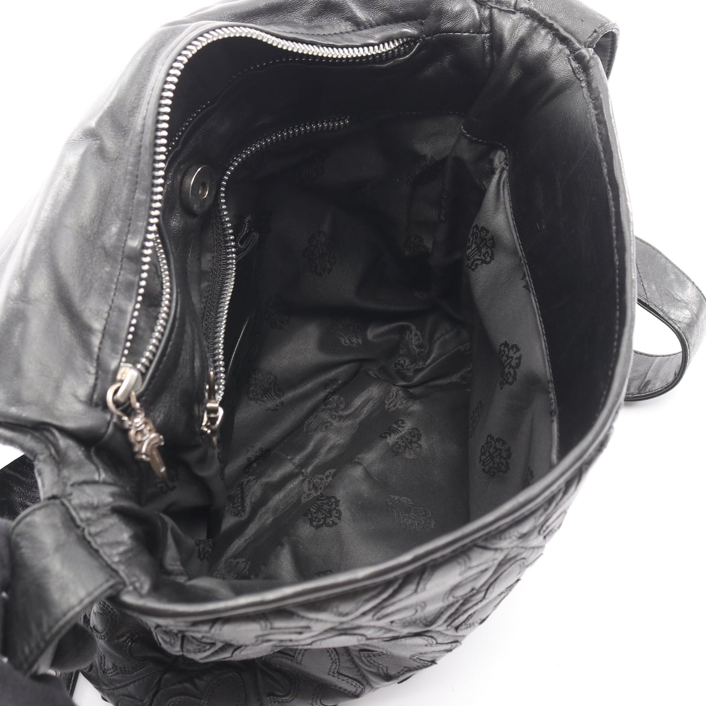 G BENDER セメタリーフレアキルティング ショルダーバッグ レザー ブラック クロムハーツ バッグ Chrome Hearts