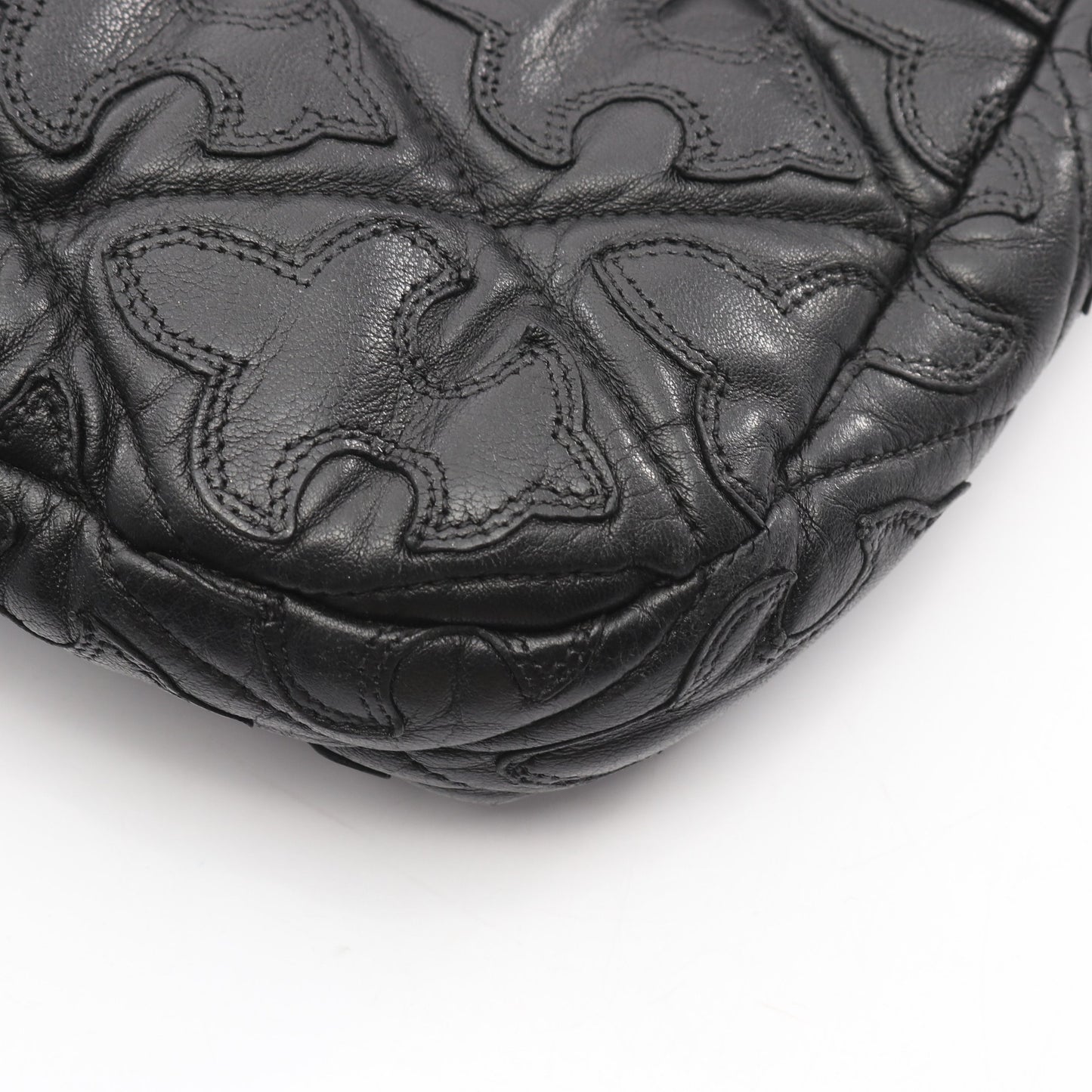 G BENDER セメタリーフレアキルティング ショルダーバッグ レザー ブラック クロムハーツ バッグ Chrome Hearts