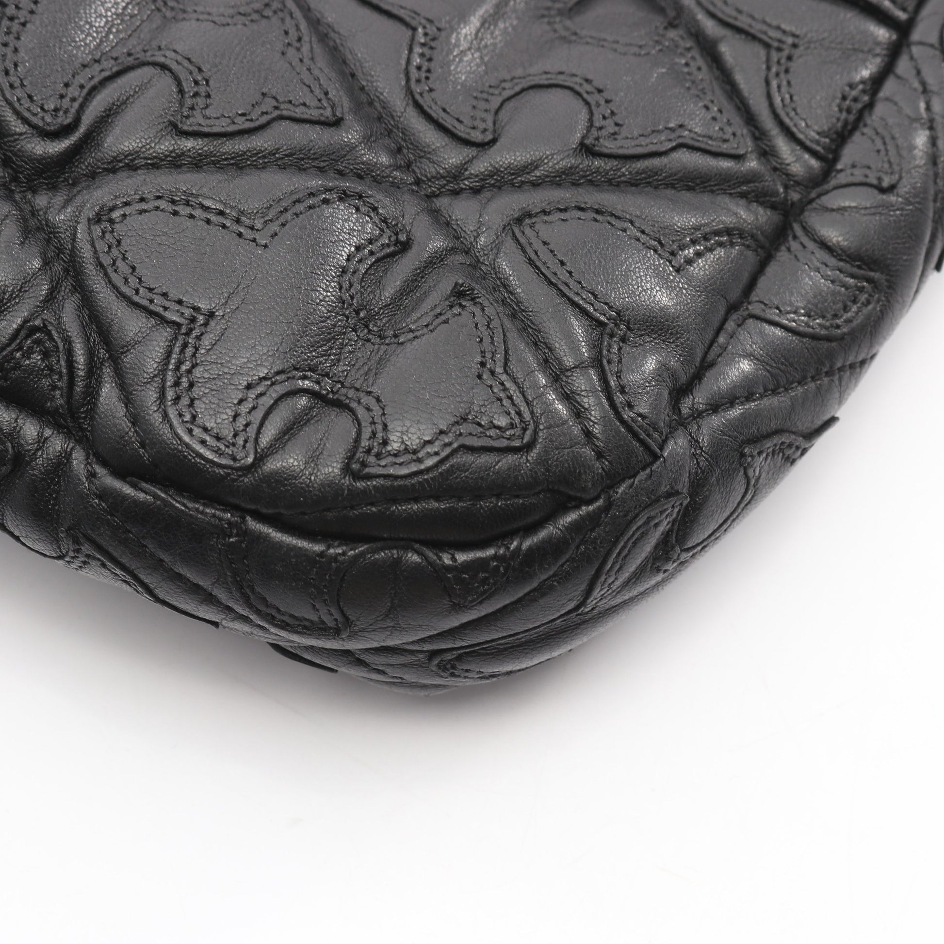 G BENDER セメタリーフレアキルティング ショルダーバッグ レザー ブラック クロムハーツ バッグ Chrome Hearts