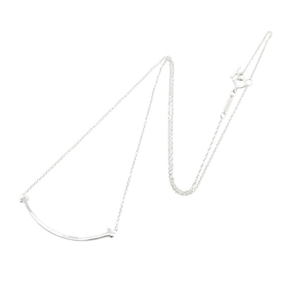 Tスマイル スモール ネックレス ネックレス K18WG ホワイトゴールド ティファニー アクセサリー TIFFANY & Co.