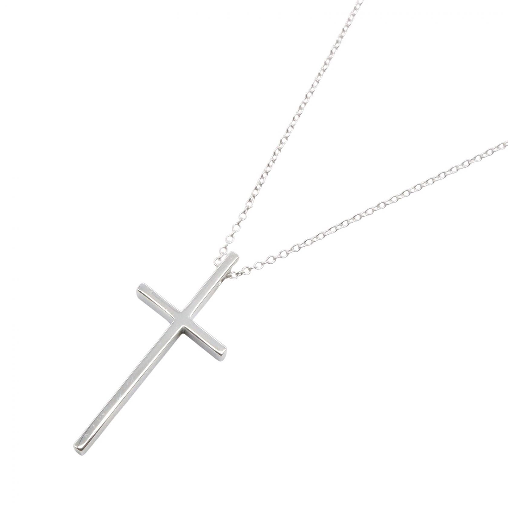 クロス ネックレス ネックレス K18WG ホワイトゴールド ティファニー アクセサリー TIFFANY & Co.