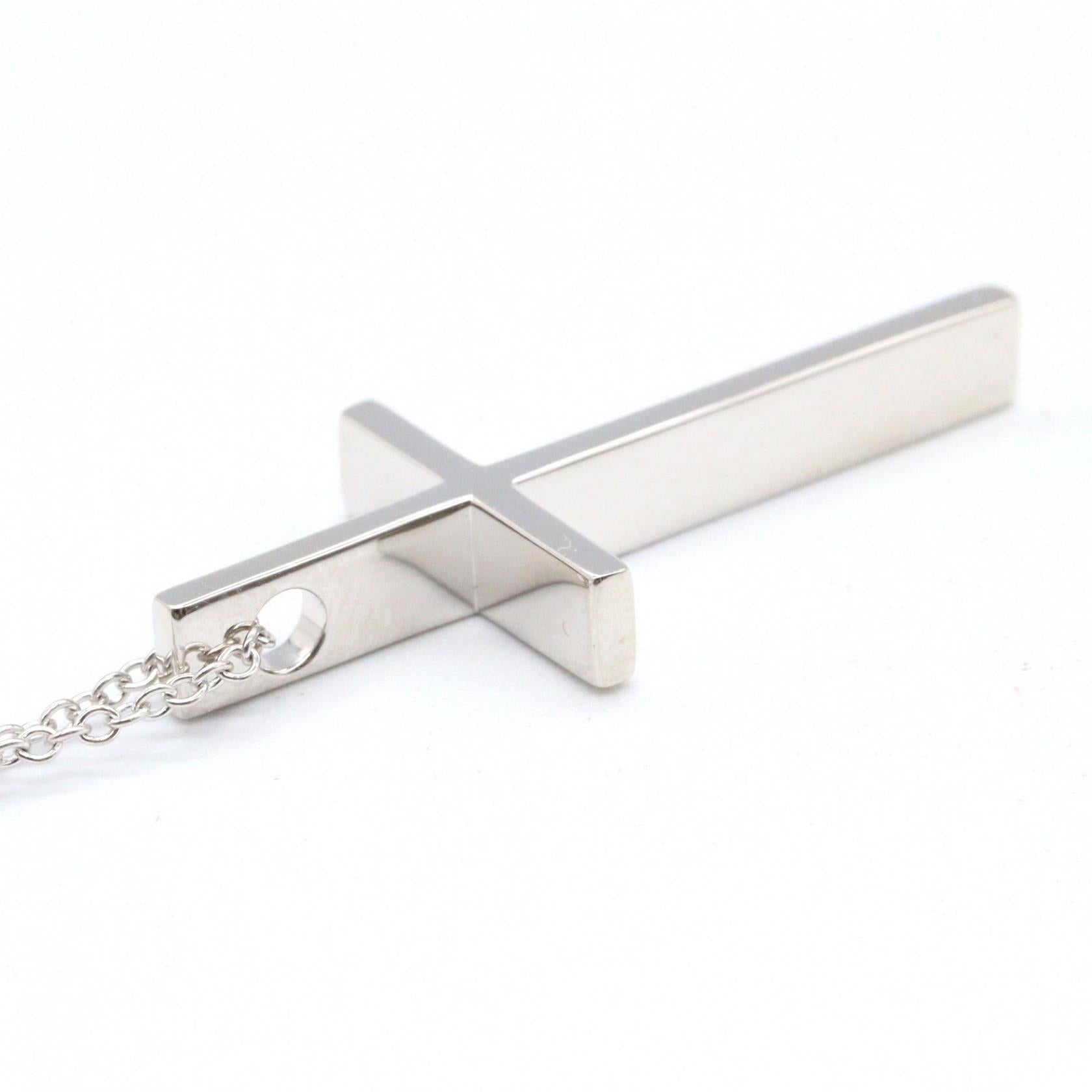 クロス ネックレス ネックレス K18WG ホワイトゴールド ティファニー アクセサリー TIFFANY & Co.