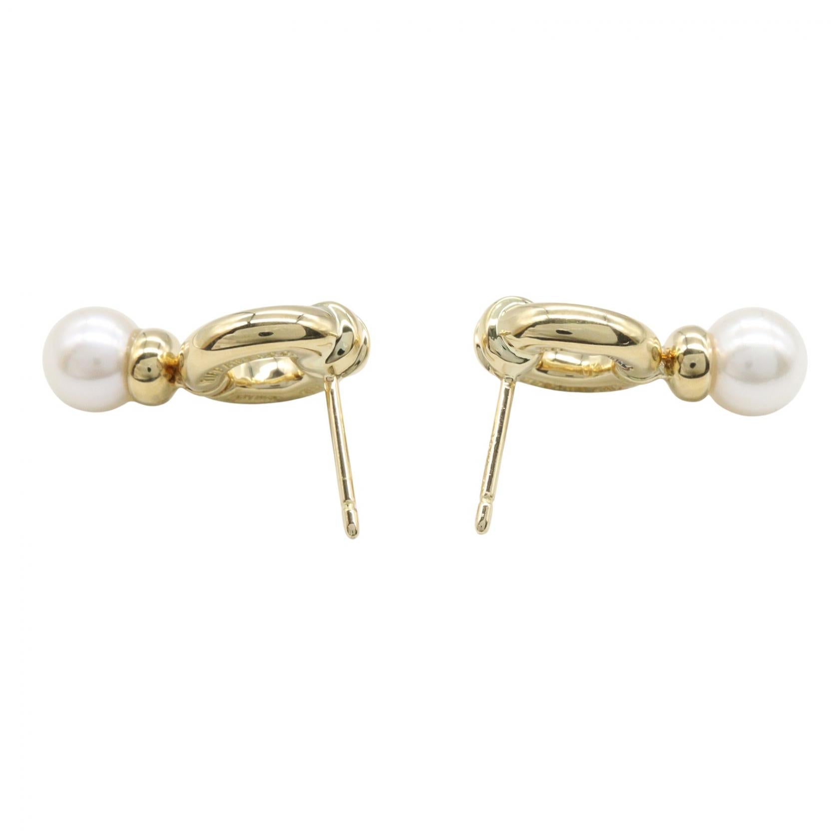 パール ピアス ピアス K18YG パール イエローゴールド ホワイト ティファニー アクセサリー TIFFANY & Co.