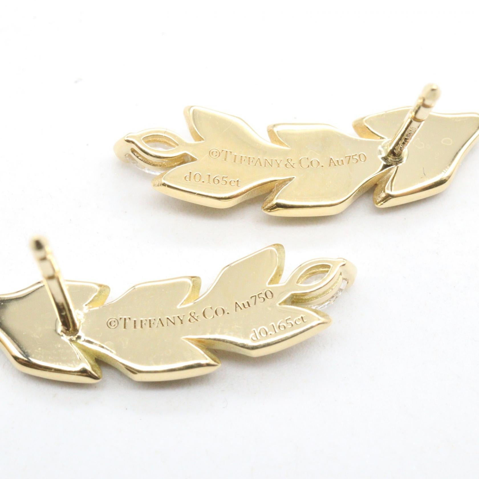 希少✨ティファニー✨ビーン✨ピアス✨両耳✨925✨ポスト14k✨社外キャッチ ヴィクトリア ヴァインクライマー ピアス ピアス K18YG ダイヤモンド