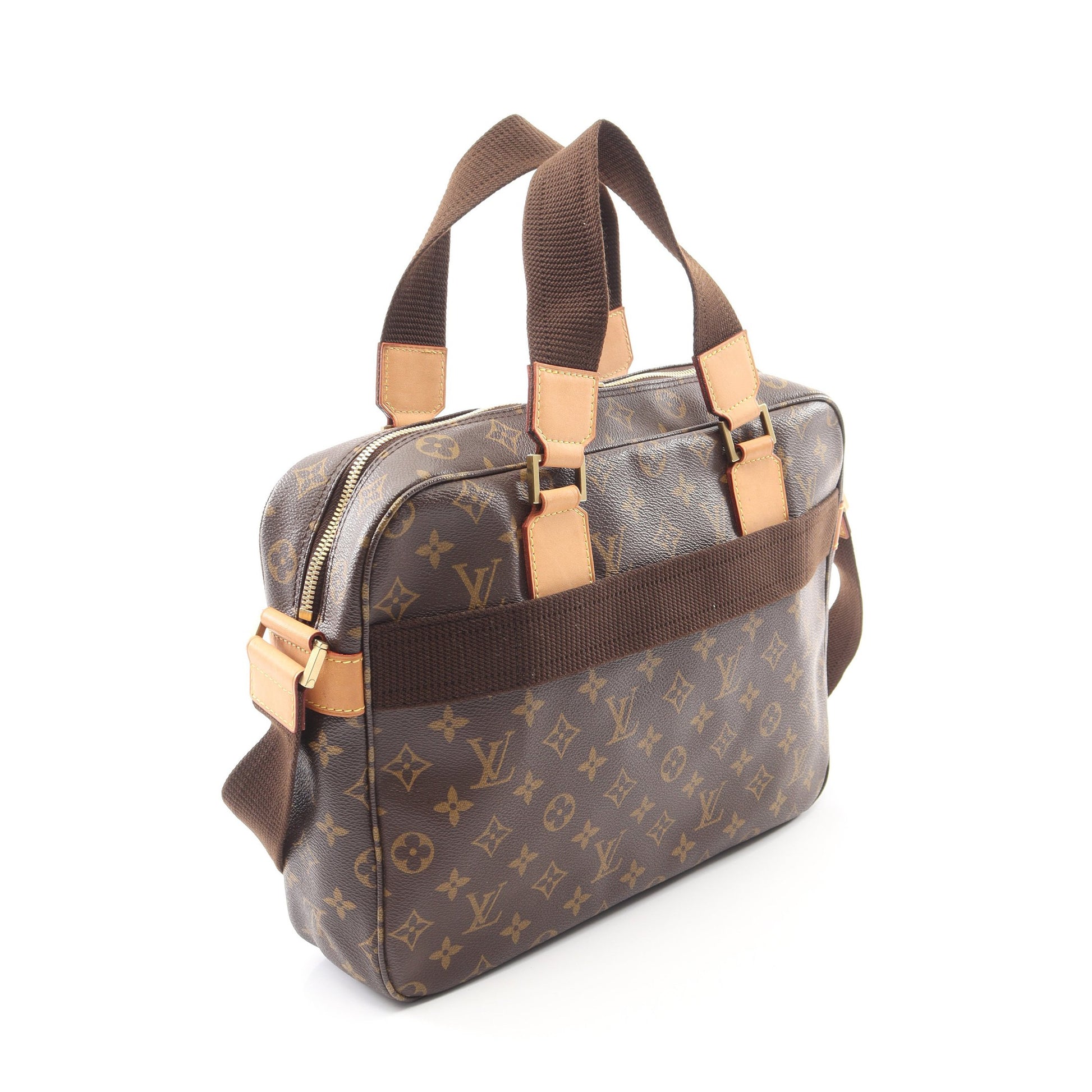 サック ボスフォール モノグラム 2WAY ハンドバッグ PVC レザー ブラウン ルイヴィトン バッグ LOUIS VUITTON