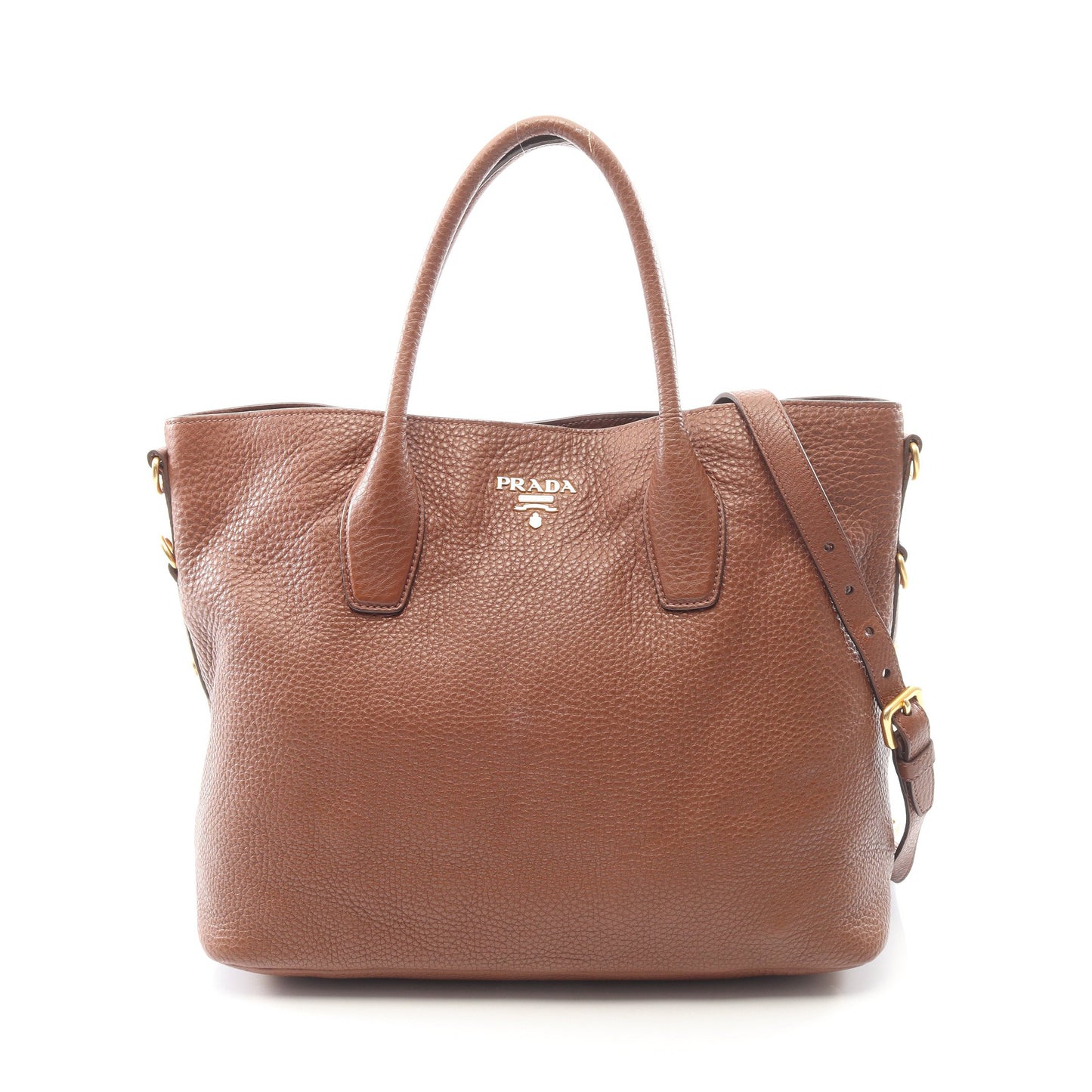 VIT DAINO ヴィッテロダイノ 2WAY ハンドバッグ トートバッグ レザー ブラウン プラダ バッグ PRADA