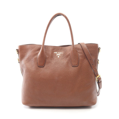VIT DAINO ヴィッテロダイノ 2WAY ハンドバッグ トートバッグ レザー ブラウン プラダ バッグ PRADA