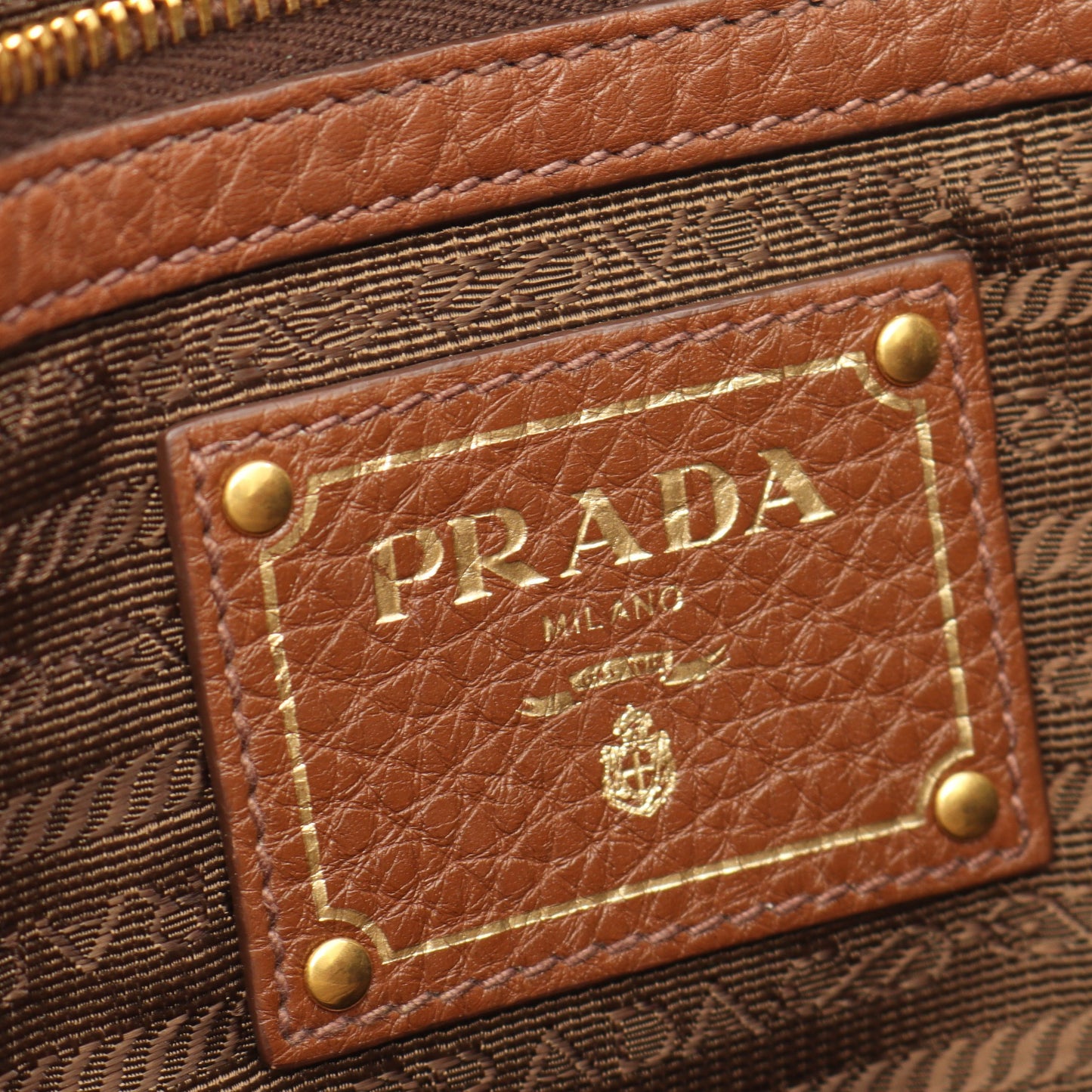 VIT DAINO ヴィッテロダイノ 2WAY ハンドバッグ トートバッグ レザー ブラウン プラダ バッグ PRADA