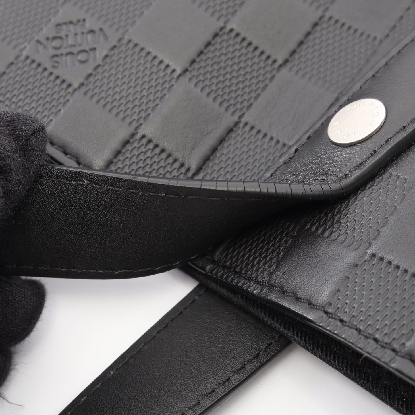 アポロ トート ダミエアンフィニ オニキス 2WAY ハンドバッグ トートバッグ レザー ブラック ルイヴィトン バッグ LOUIS VUITTON