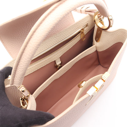 カプシーヌMM 2WAY ハンドバッグ レザー ライトピンク ルイヴィトン バッグ LOUIS VUITTON