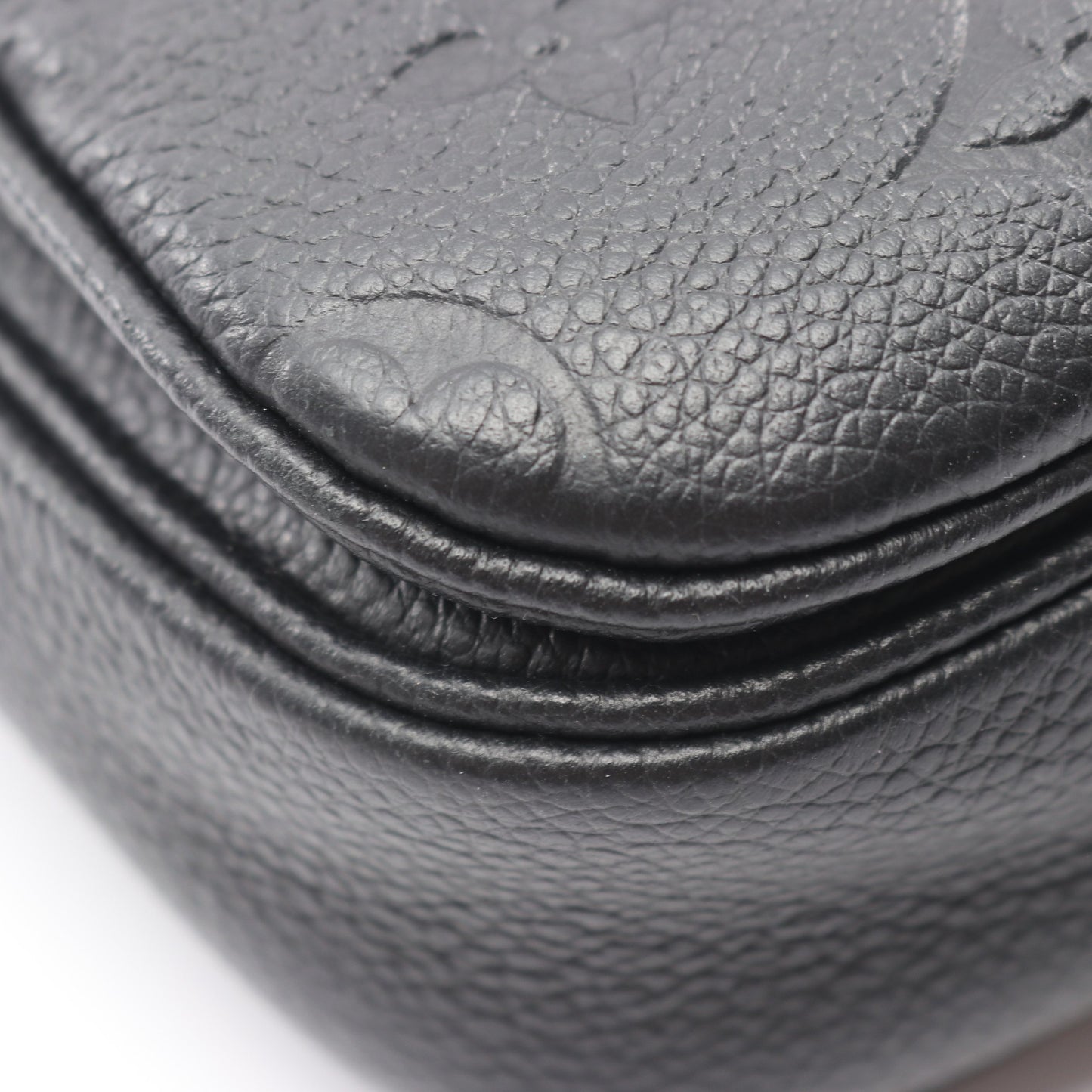 ポシェット メティスMM モノグラムアンプラント ノワール ハンドバッグ レザー ブラック ルイヴィトン バッグ LOUIS VUITTON