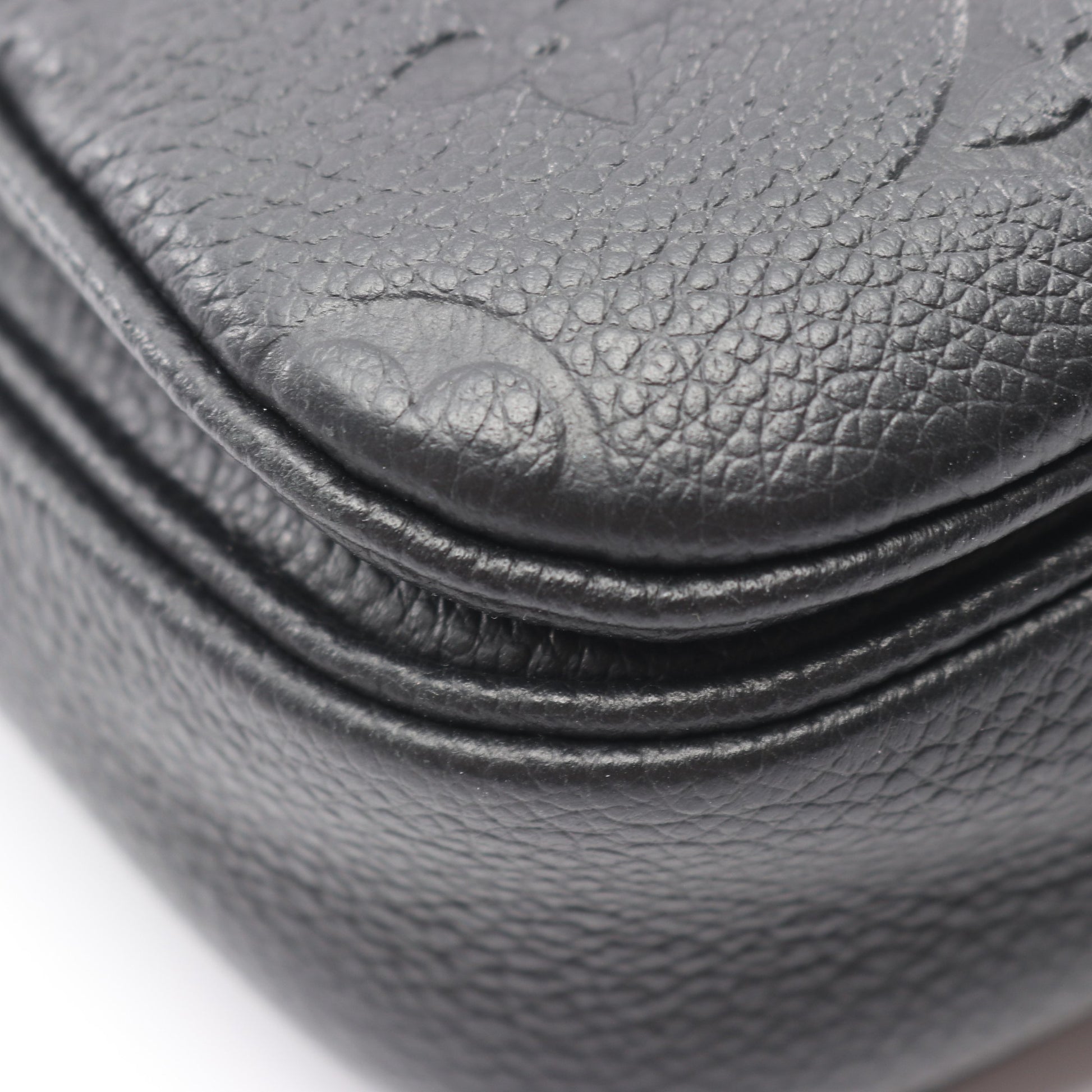 ポシェット メティスMM モノグラムアンプラント ノワール ハンドバッグ レザー ブラック ルイヴィトン バッグ LOUIS VUITTON