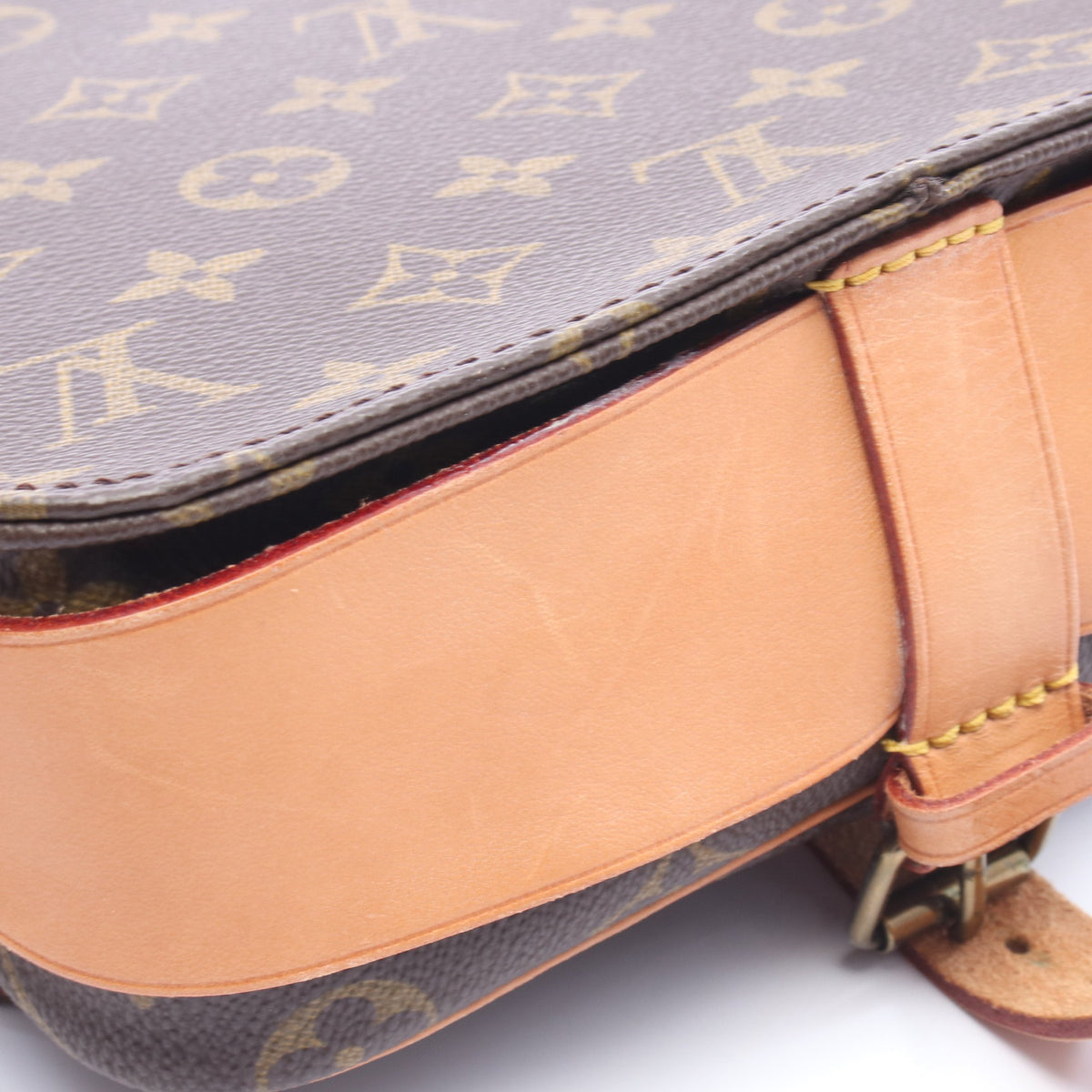 カルトシエールMM モノグラム ショルダーバッグ PVC レザー ブラウン ルイヴィトン バッグ LOUIS VUITTON
