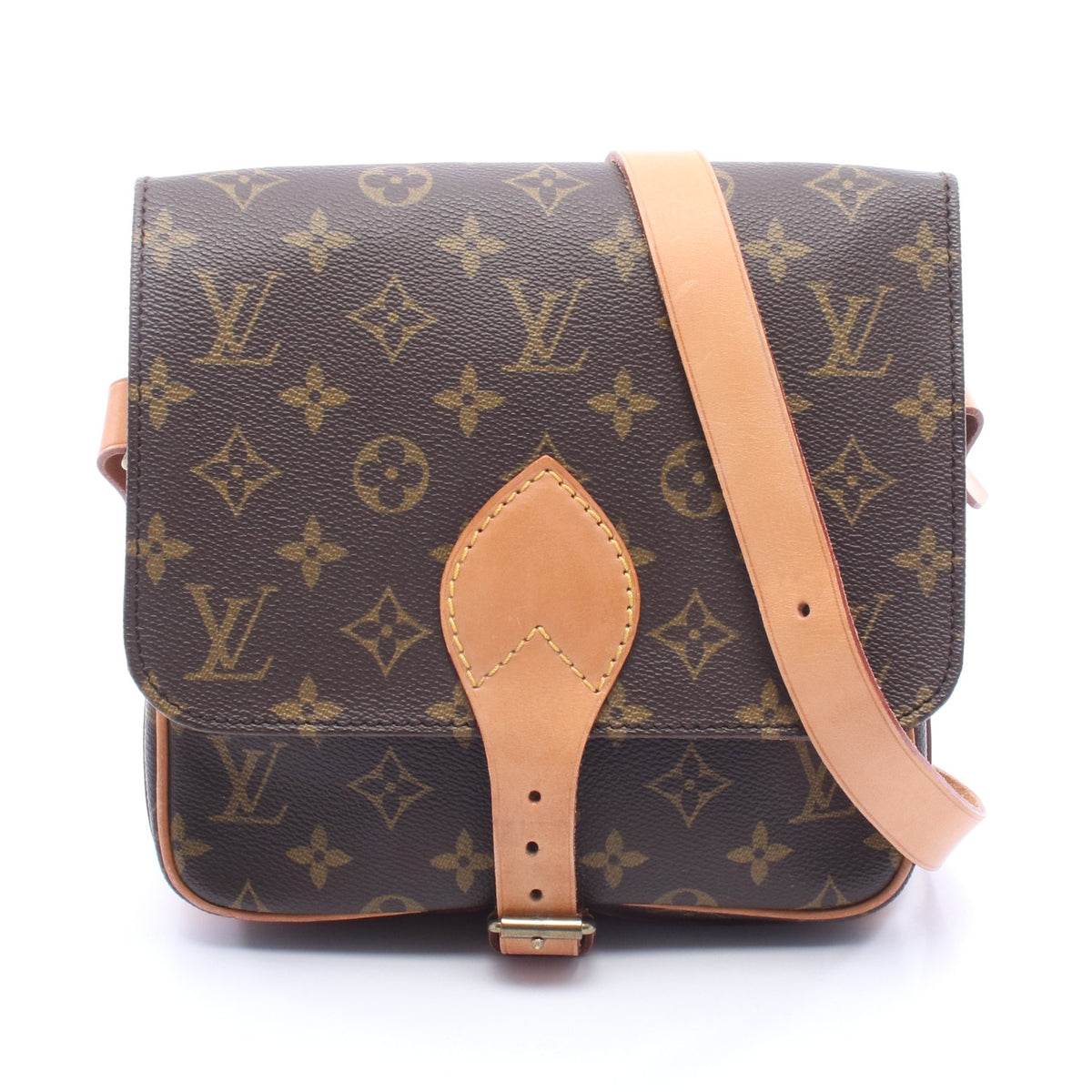 カルトシエールMM モノグラム ショルダーバッグ PVC レザー ブラウン ルイヴィトン バッグ LOUIS VUITTON