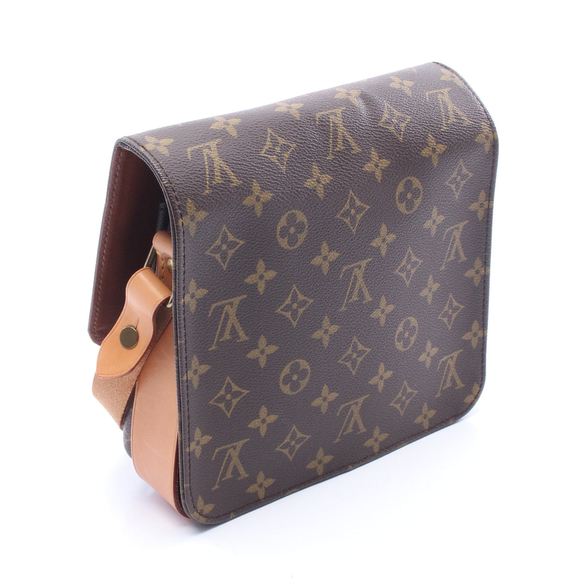 カルトシエールMM モノグラム ショルダーバッグ PVC レザー ブラウン ルイヴィトン バッグ LOUIS VUITTON