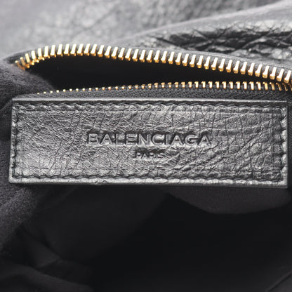 クラシック フラット ショルダーバッグ レザー ブラック バレンシアガ バッグ BALENCIAGA