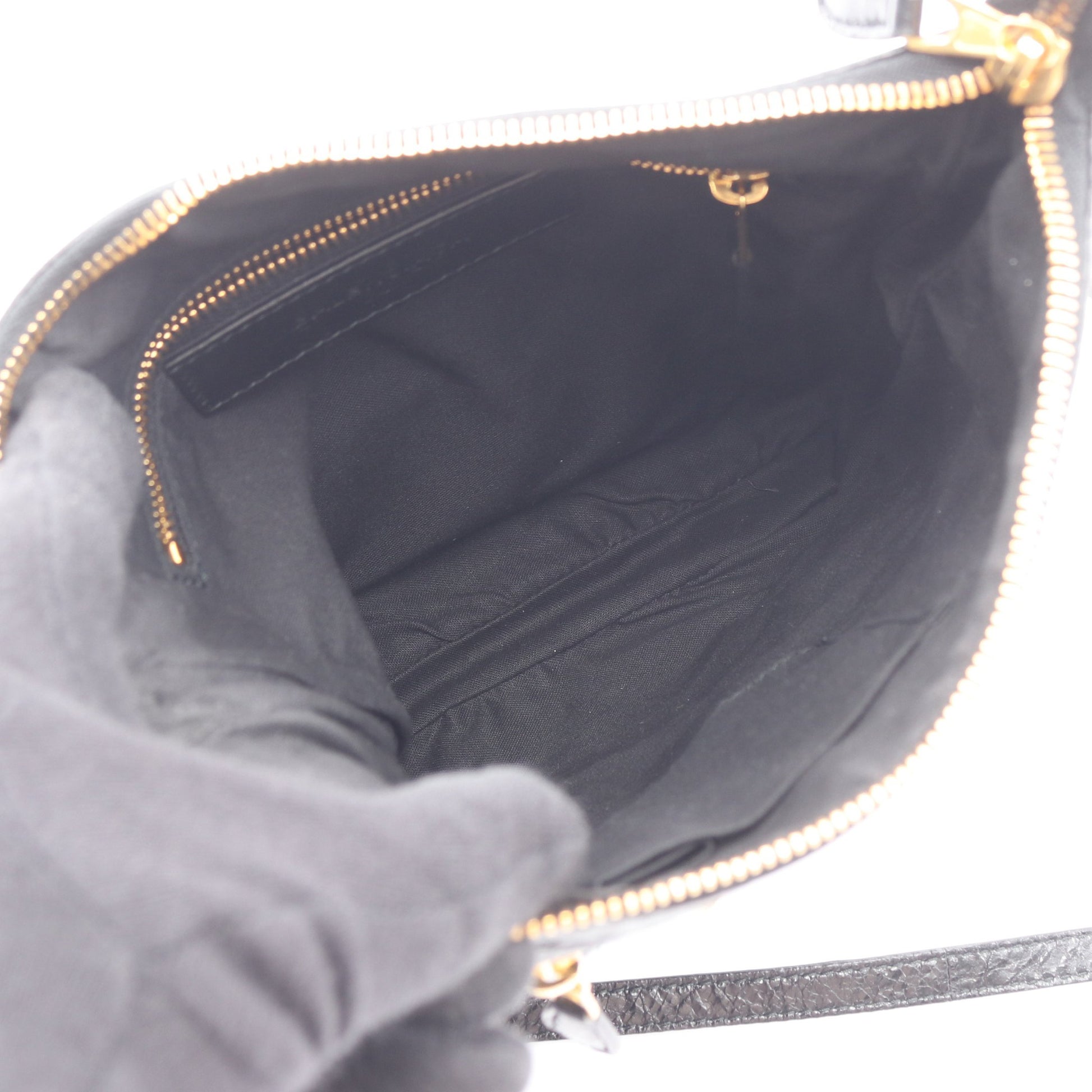 クラシック フラット ショルダーバッグ レザー ブラック バレンシアガ バッグ BALENCIAGA