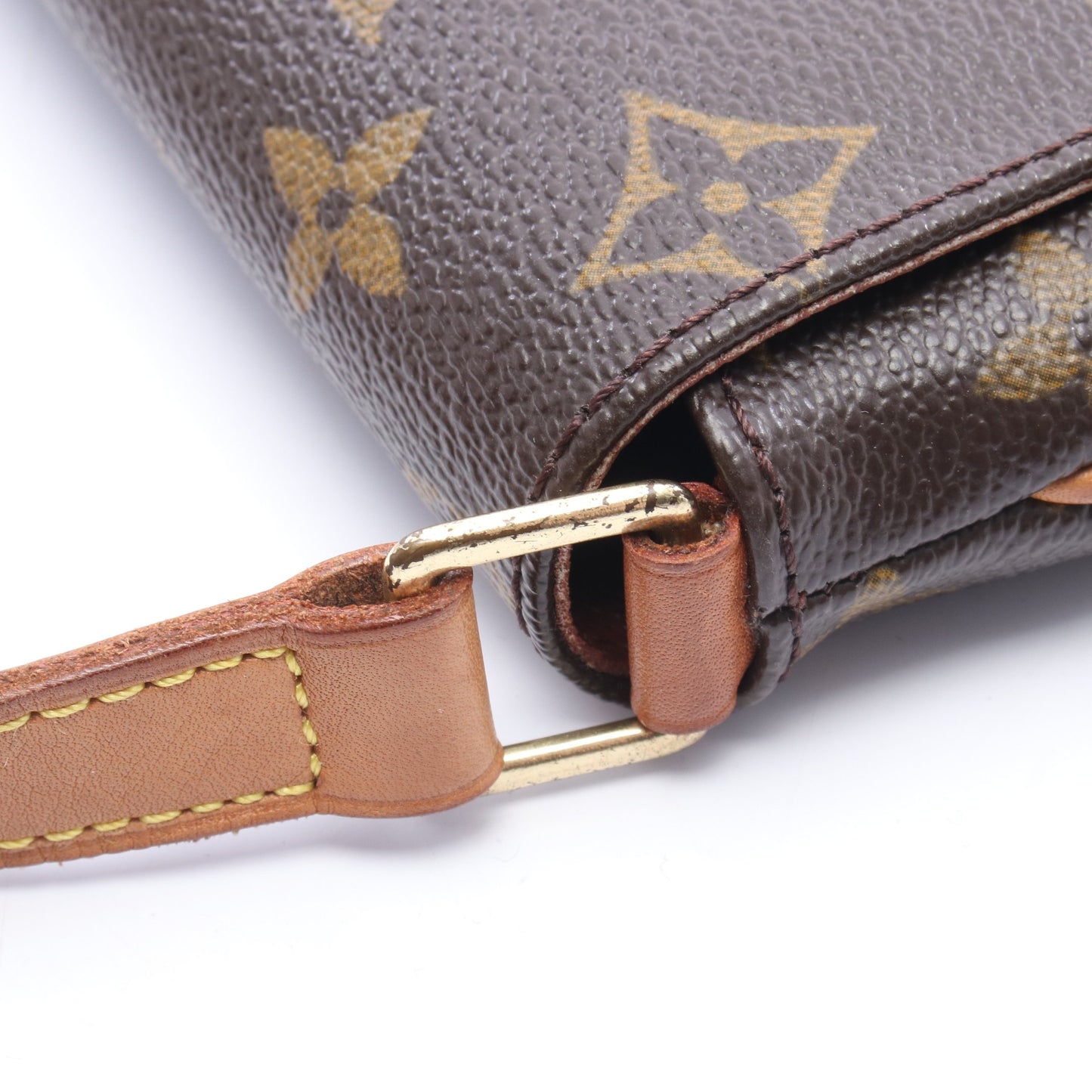 ミュゼットサルサ ロングストラップ モノグラム ショルダーバッグ PVC レザー ブラウン ルイヴィトン バッグ LOUIS VUITTON