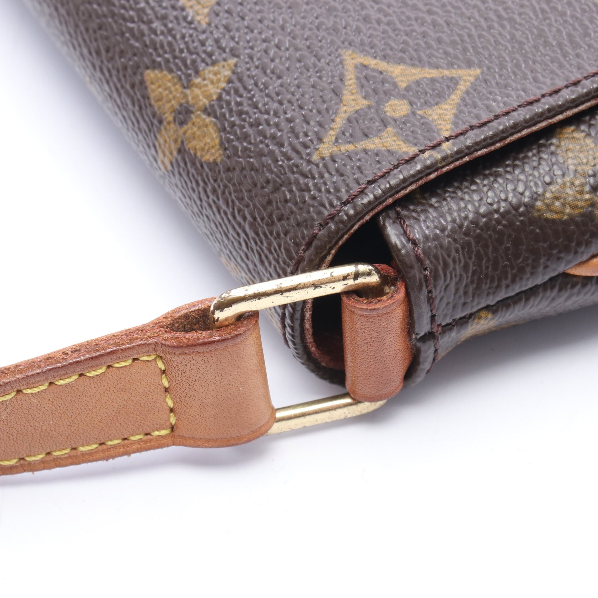 ミュゼットサルサ ロングストラップ モノグラム ショルダーバッグ PVC レザー ブラウン ルイヴィトン バッグ LOUIS VUITTON