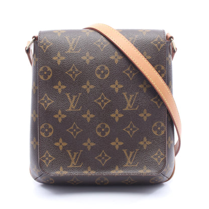 ミュゼットサルサ ロングストラップ モノグラム ショルダーバッグ PVC レザー ブラウン ルイヴィトン バッグ LOUIS VUITTON