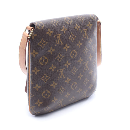 ミュゼットサルサ ロングストラップ モノグラム ショルダーバッグ PVC レザー ブラウン ルイヴィトン バッグ LOUIS VUITTON