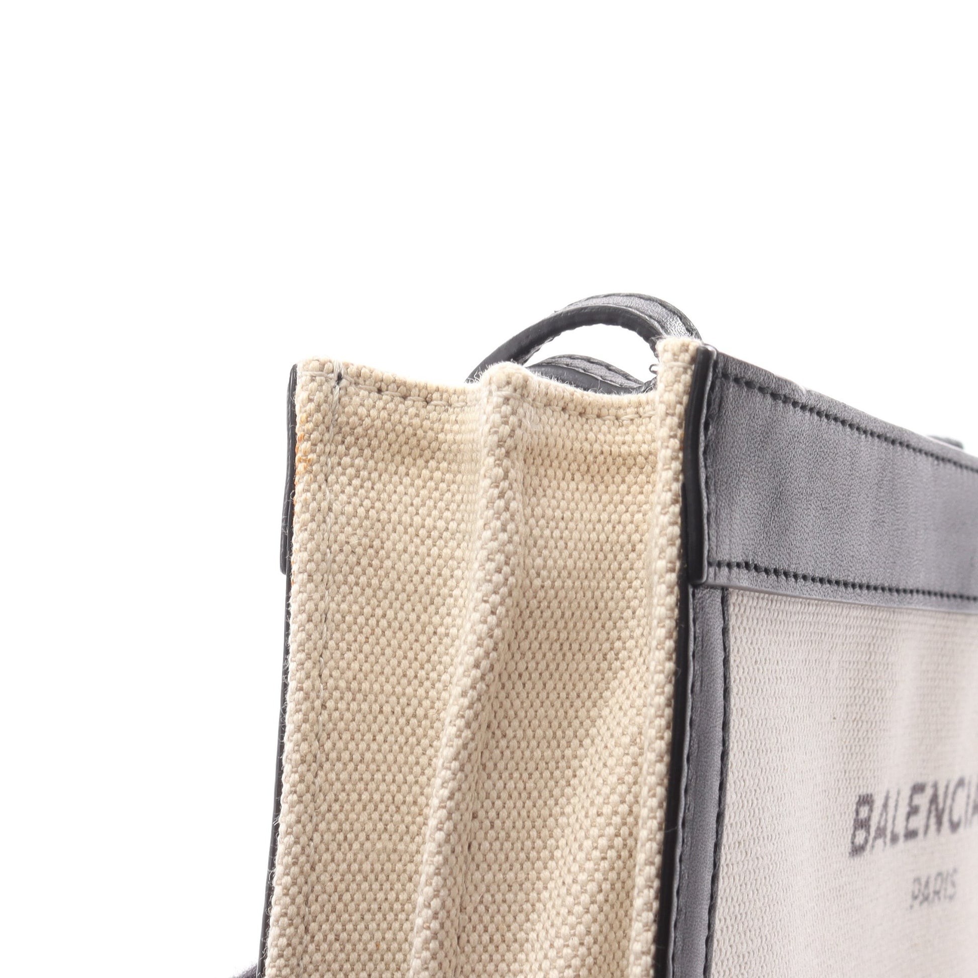 ネイビー ポシェット ショルダーバッグ キャンバス レザー アイボリー ブラック バレンシアガ バッグ BALENCIAGA