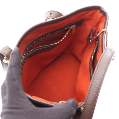 マレ ダミエエベヌ ショルダーバッグ トートバッグ PVC レザー ブラウン ルイヴィトン バッグ LOUIS VUITTON