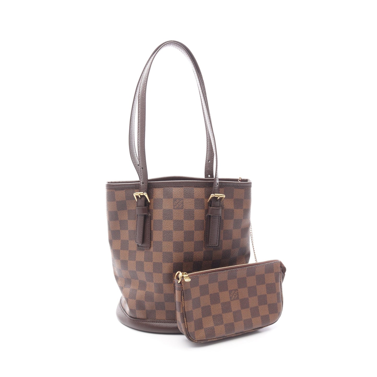 マレ ダミエエベヌ ショルダーバッグ トートバッグ PVC レザー ブラウン ルイヴィトン バッグ LOUIS VUITTON