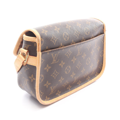 ソローニュ モノグラム ショルダーバッグ PVC レザー ブラウン ルイヴィトン バッグ LOUIS VUITTON