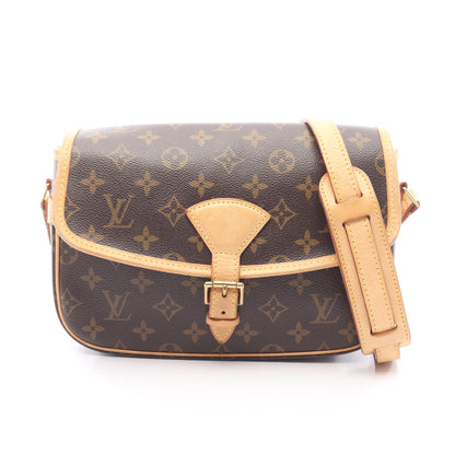 ソローニュ モノグラム ショルダーバッグ PVC レザー ブラウン ルイヴィトン バッグ LOUIS VUITTON