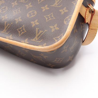 ソローニュ モノグラム ショルダーバッグ PVC レザー ブラウン ルイヴィトン バッグ LOUIS VUITTON